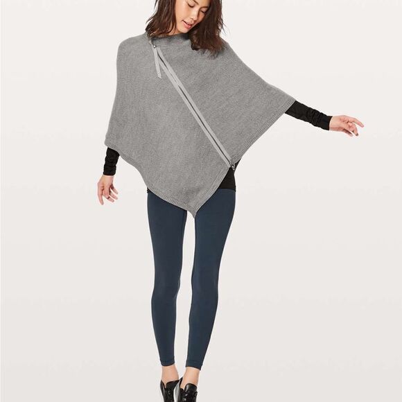 Lululemon on the go merino wool poncho cape One Size - Picture 6 of 10